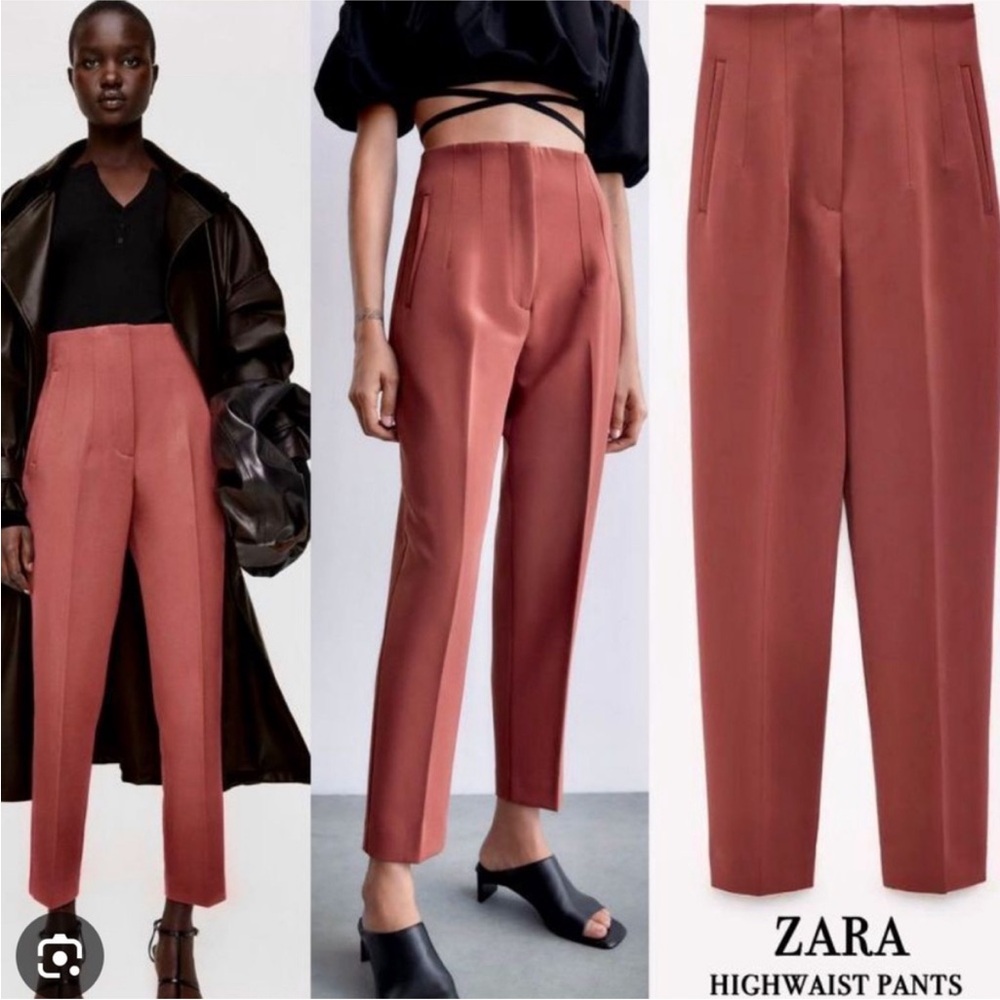 Zara Women's High Waisted Trousers
